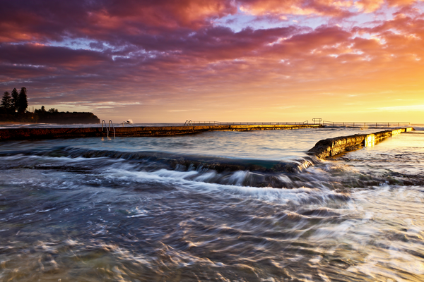 Austi Pool Sunrise